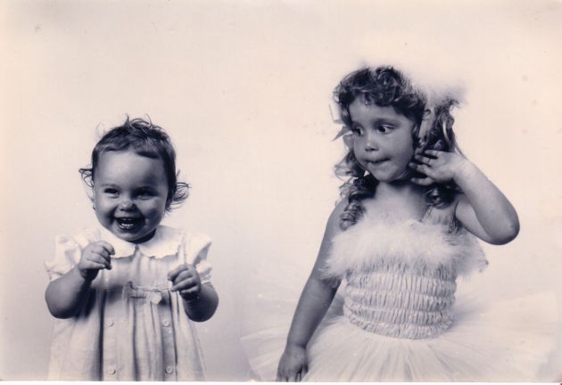 The Komazec sisters as little girls.